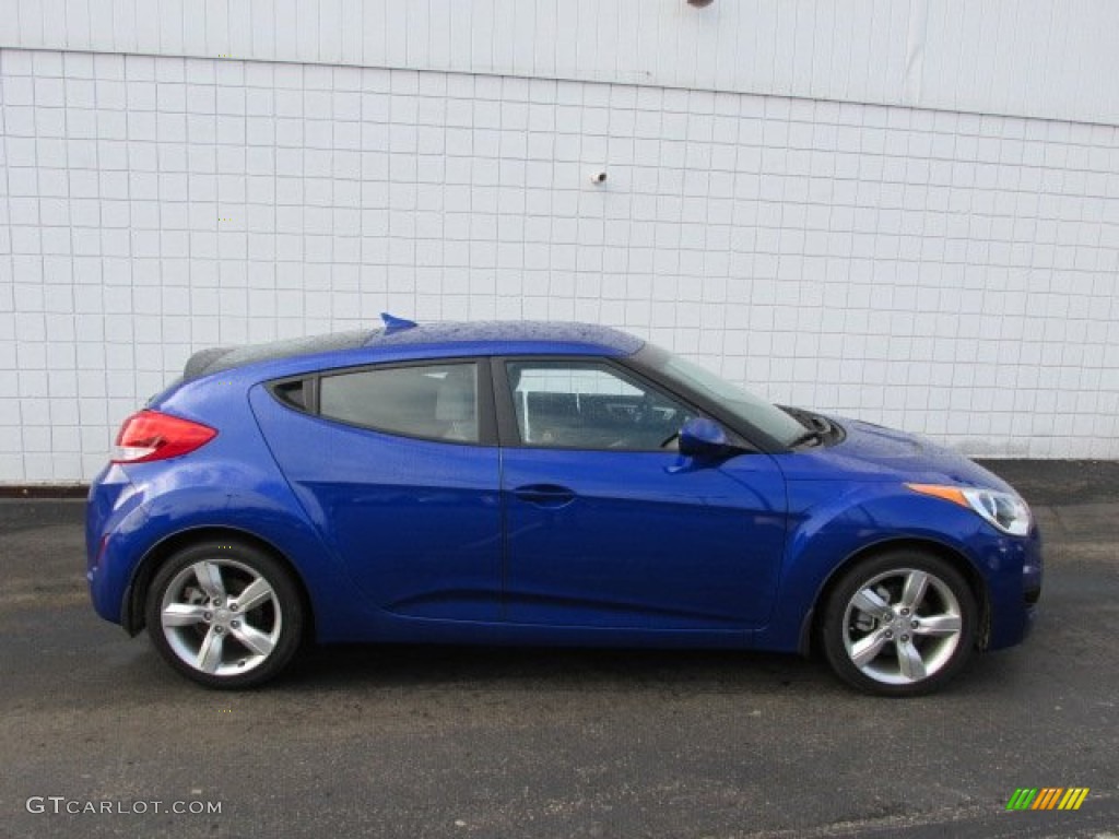 2012 Veloster  - Marathon Blue / Gray photo #2