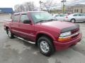 Dark Cherry Red Metallic - S10 LS Crew Cab 4x4 Photo No. 7