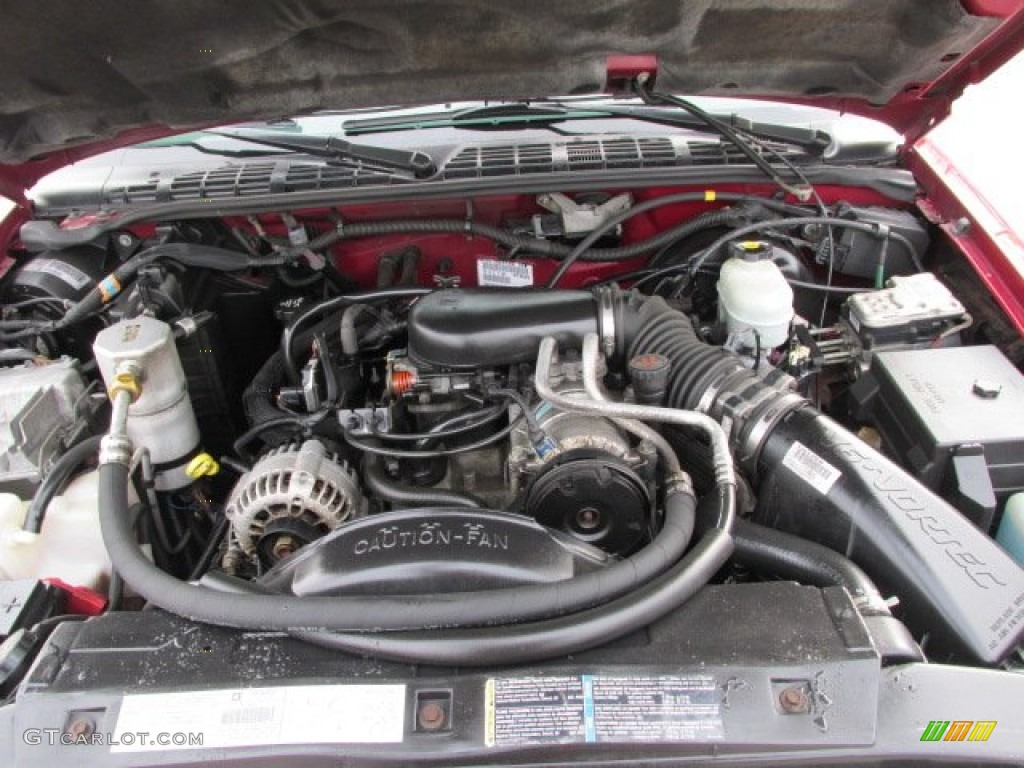 2003 Chevrolet S10 LS Crew Cab 4x4 4.3 Liter OHV 12V Vortec V6 Engine Photo #77298308