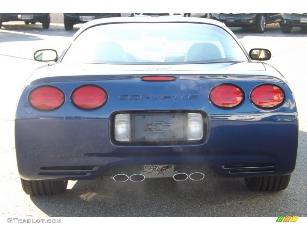2004 Corvette Coupe - LeMans Blue Metallic / Light Oak photo #4