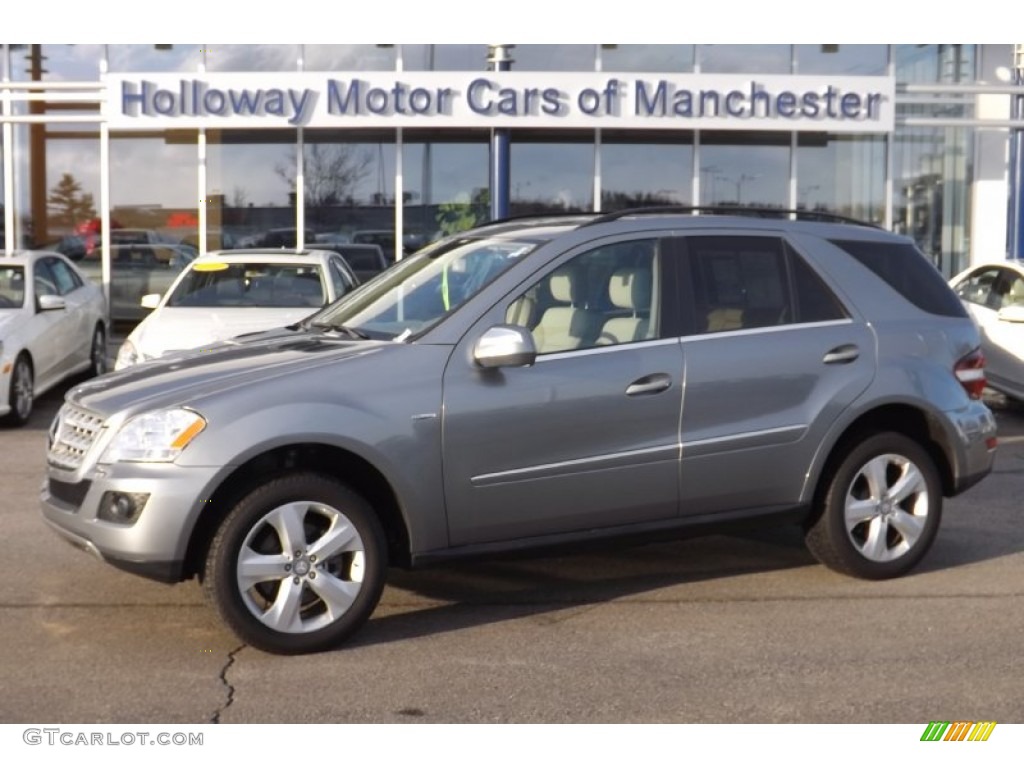 2010 ML 350 BlueTEC 4Matic - Palladium Silver Metallic / Cashmere photo #1