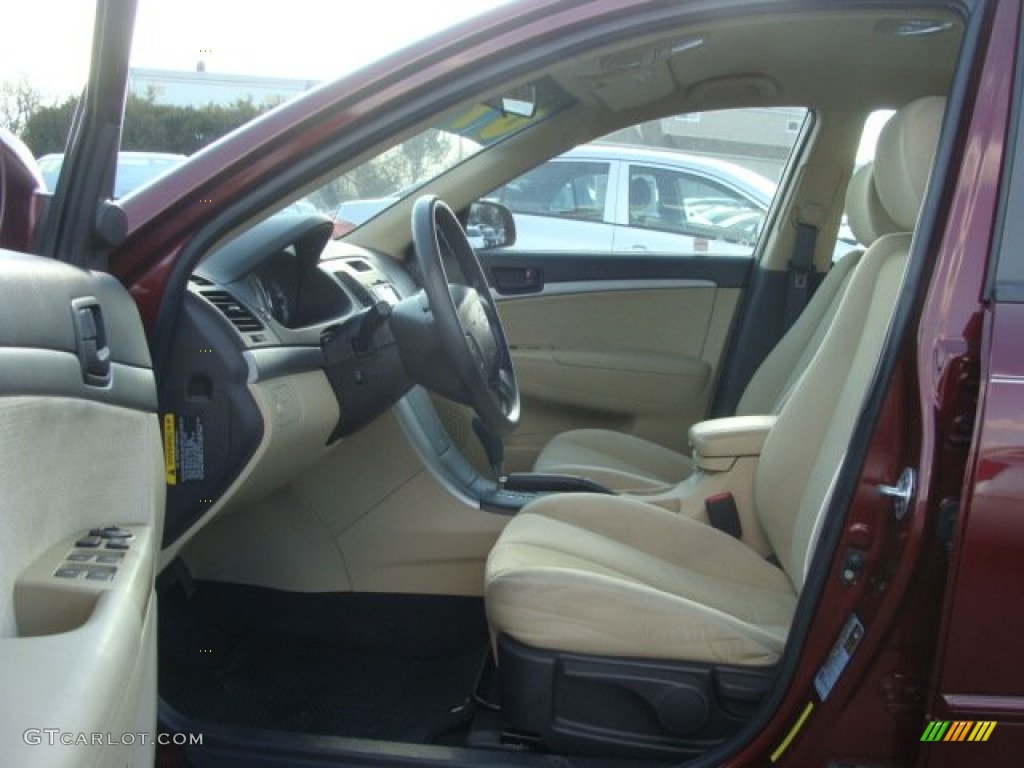 Camel Interior 2009 Hyundai Sonata GLS Photo #77300192