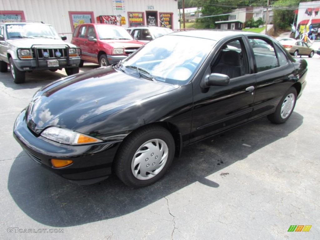 1999 Cavalier LS Sedan - Black / Graphite photo #10