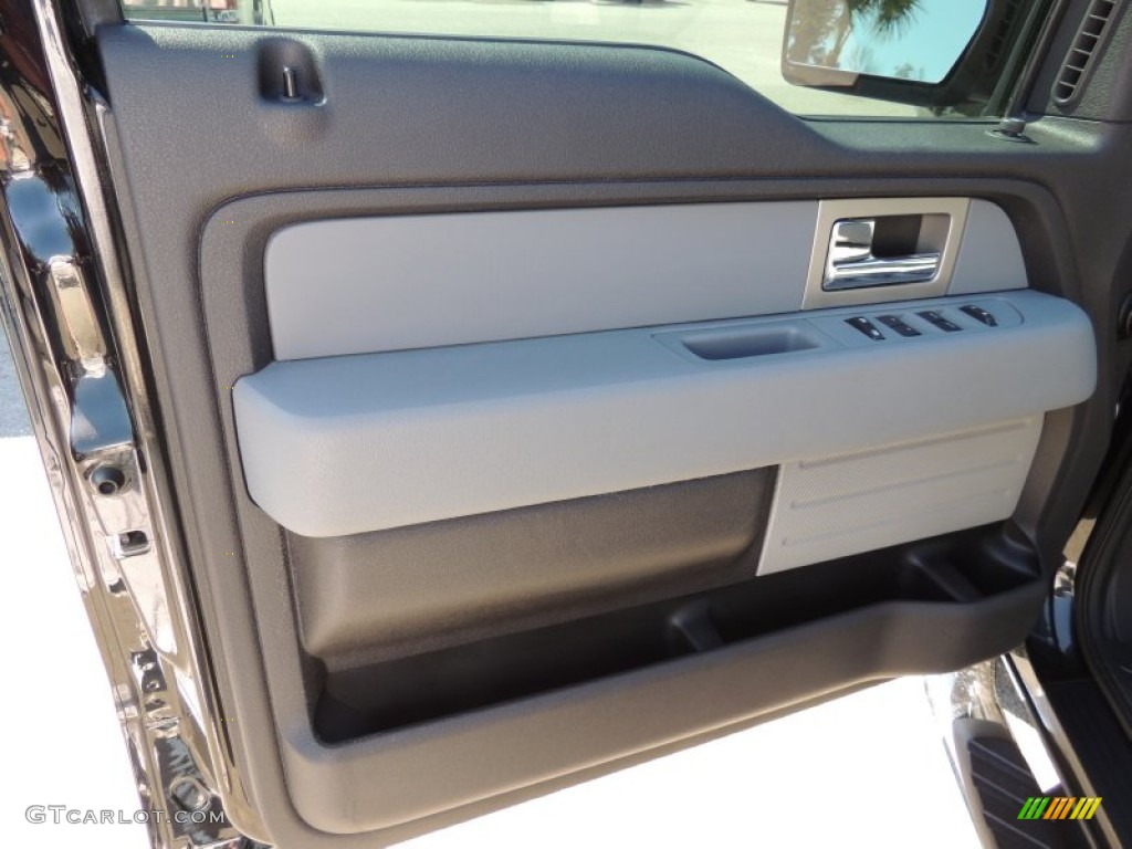 2011 F150 XLT SuperCab - Ebony Black / Steel Gray photo #6