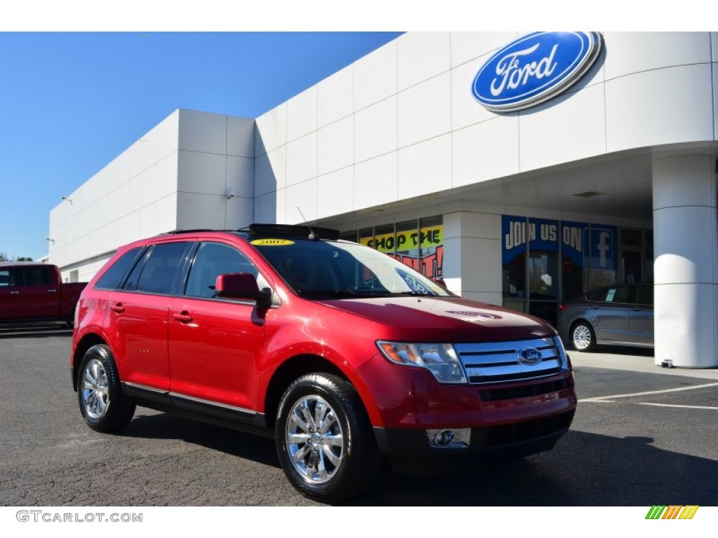 Redfire Metallic 2007 Ford Edge SEL Plus Exterior Photo #77302242