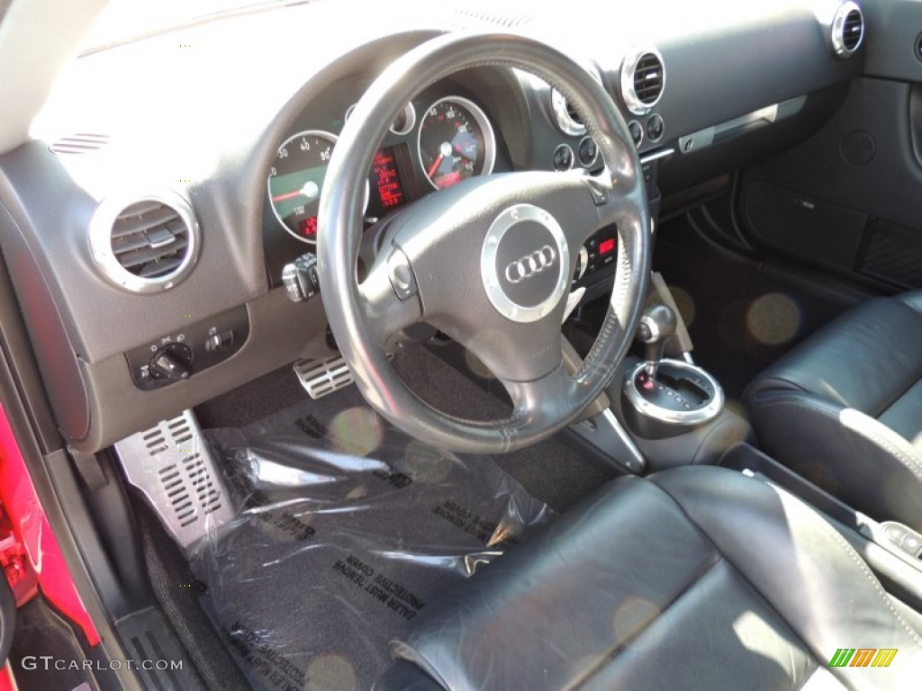 Ebony Black Interior 2005 Audi TT 1.8T Coupe Photo #77303091