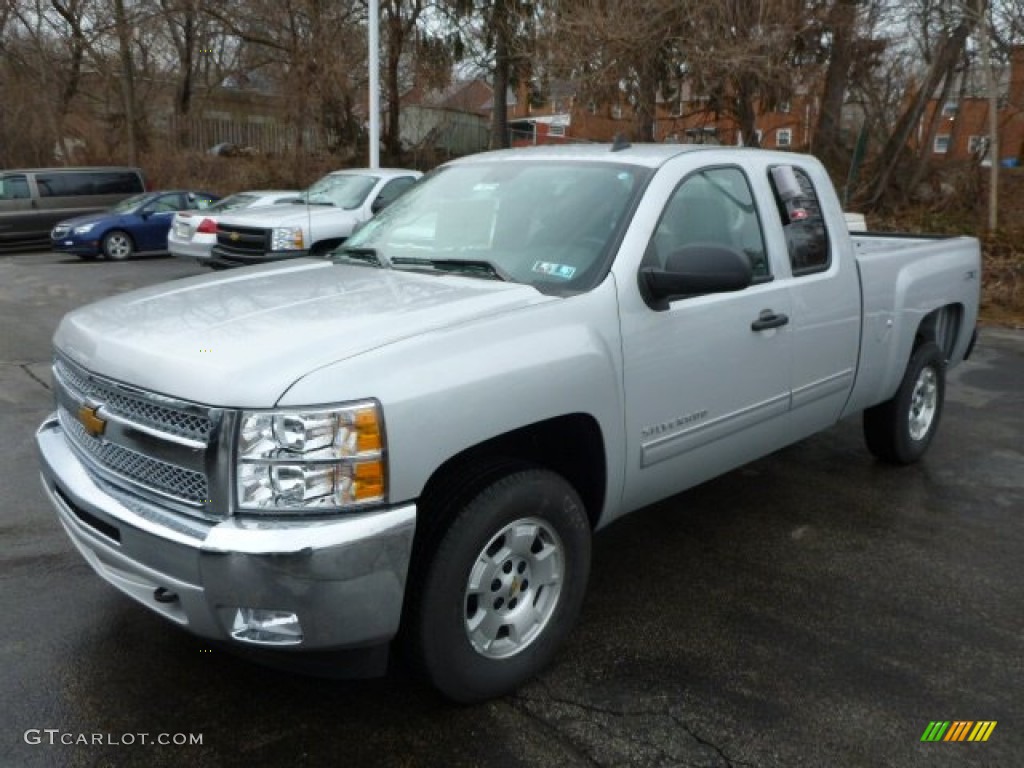 2013 Silverado 1500 LT Extended Cab 4x4 - Silver Ice Metallic / Ebony photo #8