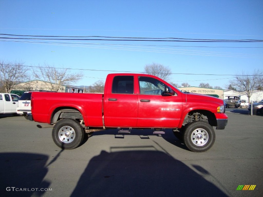 Flame Red 2005 Dodge Ram 2500 SLT Quad Cab 4x4 Exterior Photo #77304402