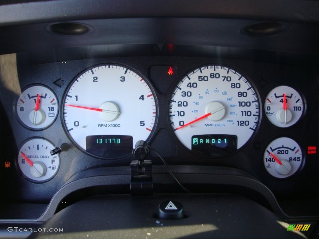 2005 Dodge Ram 2500 SLT Quad Cab 4x4 Gauges Photo #77304462
