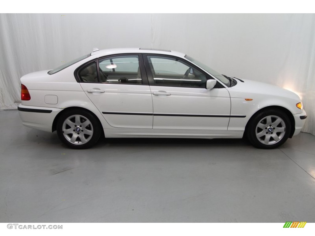 2005 3 Series 325i Sedan - Alpine White / Sand photo #2