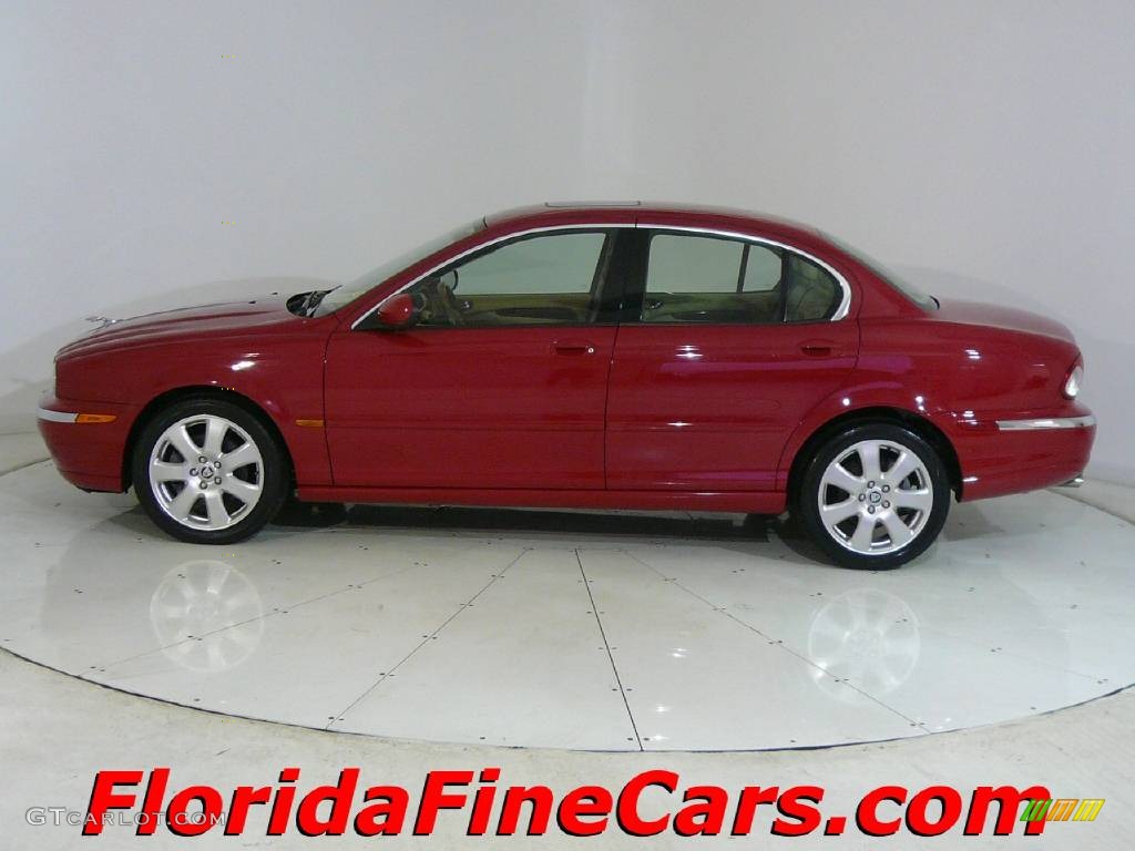 2004 X-Type 3.0 - Salsa Red / Champagne photo #3