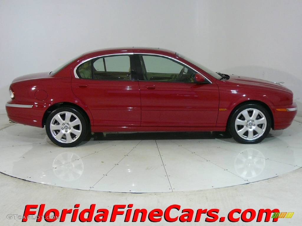 2004 X-Type 3.0 - Salsa Red / Champagne photo #4