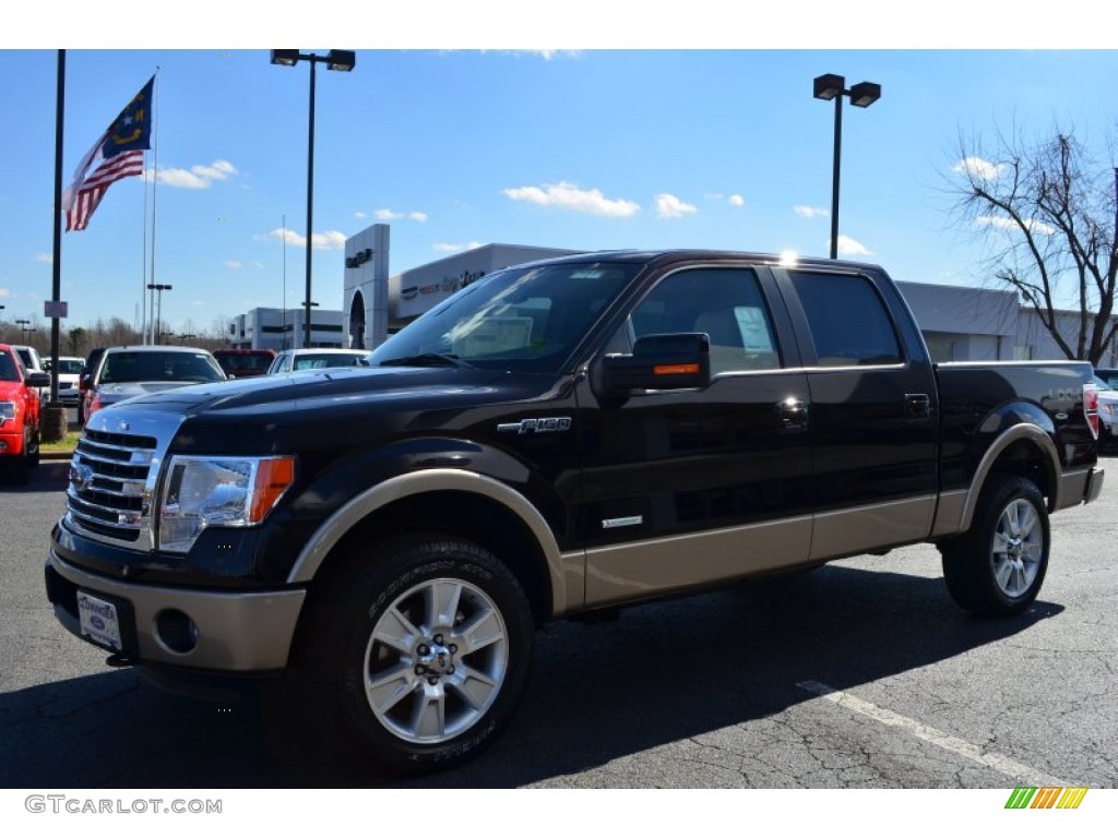 2013 F150 Lariat SuperCrew 4x4 - Kodiak Brown Metallic / Adobe photo #6