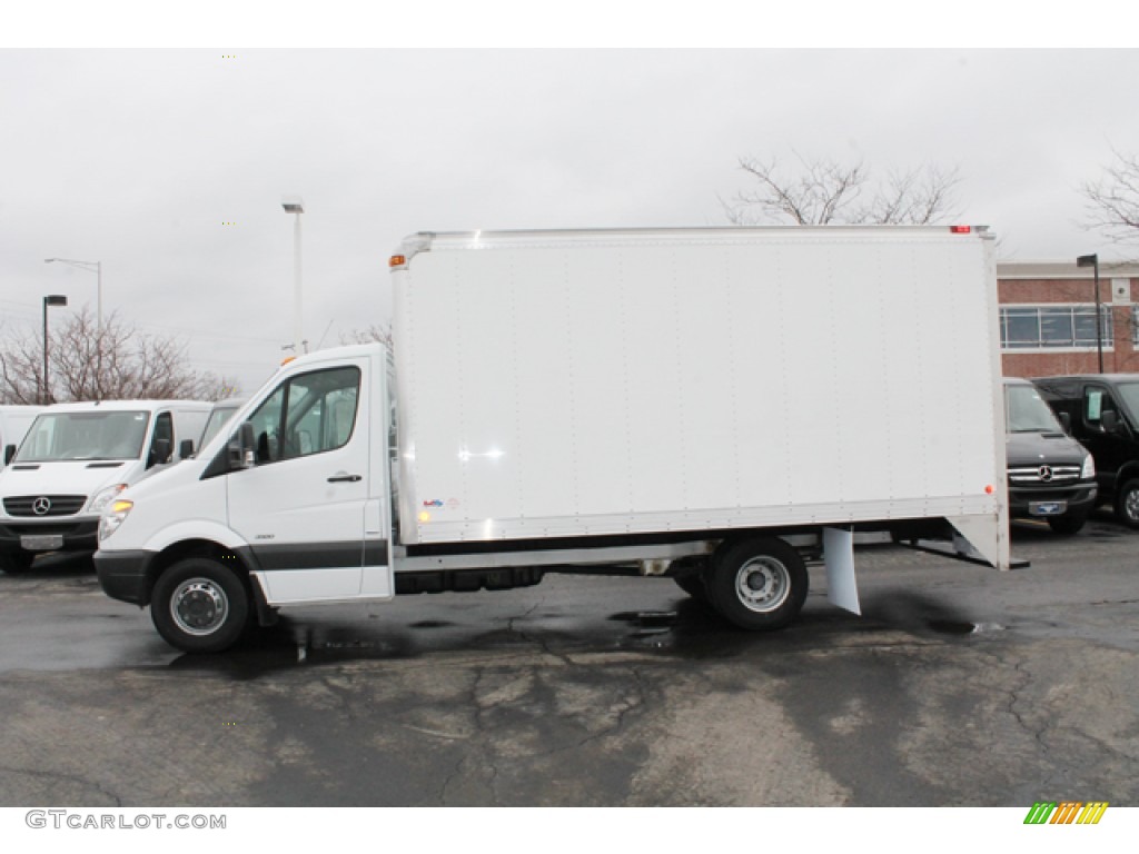 Arctic White 2012 Mercedes-Benz Sprinter 3500 Cutaway Moving Van Exterior Photo #77308389