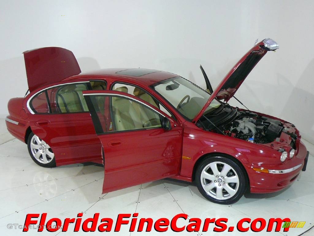 2004 X-Type 3.0 - Salsa Red / Champagne photo #8