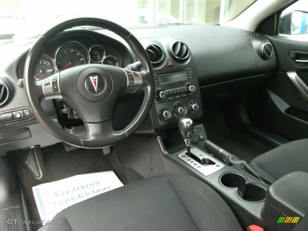 Ebony Black Interior 2008 Pontiac G6 Gt Sedan Photo