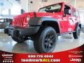 2013 Rock Lobster Red Jeep Wrangler Unlimited Moab Edition 4x4  photo #1