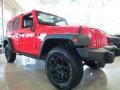 2013 Rock Lobster Red Jeep Wrangler Unlimited Moab Edition 4x4  photo #3