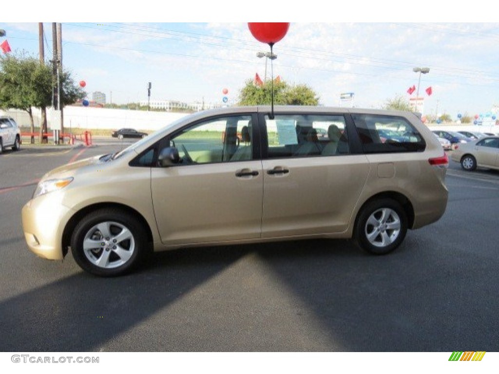 2011 Sienna  - Sandy Beach Metallic / Bisque photo #4