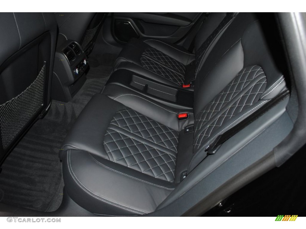 Black Valcona leather with diamond stitching Interior 2013 Audi S7 4.0 TFSI quattro Photo #77312973