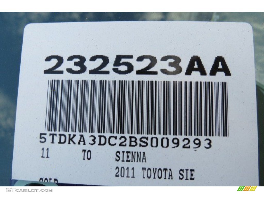 2011 Sienna  - Sandy Beach Metallic / Bisque photo #18
