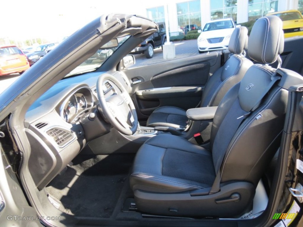 Black Interior 2012 Chrysler 200 S Convertible Photo #77313381