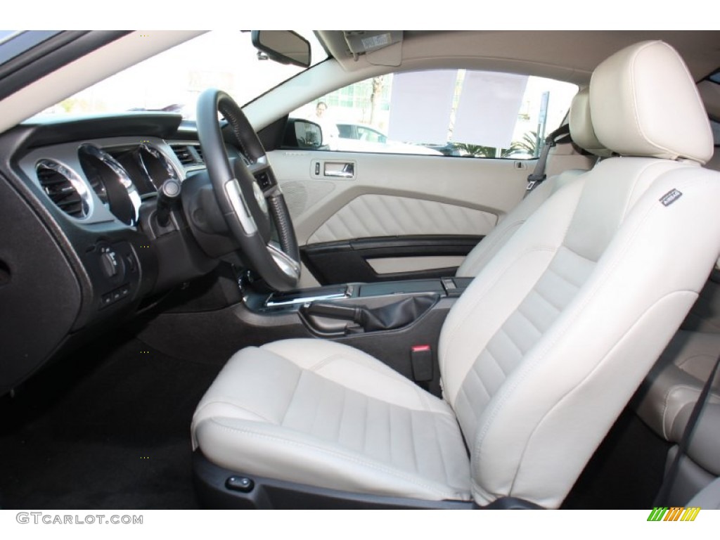 Stone Interior 2010 Ford Mustang V6 Premium Coupe Photo