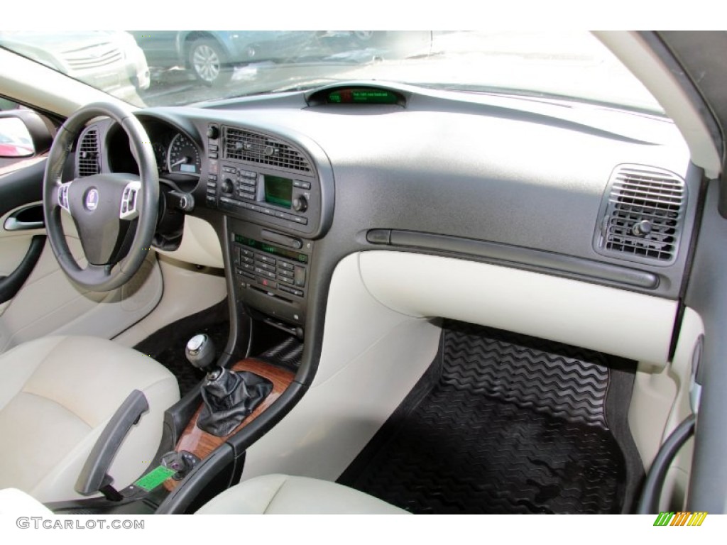 2006 Saab 9-3 2.0T Sport Sedan Parchment Dashboard Photo #77317017
