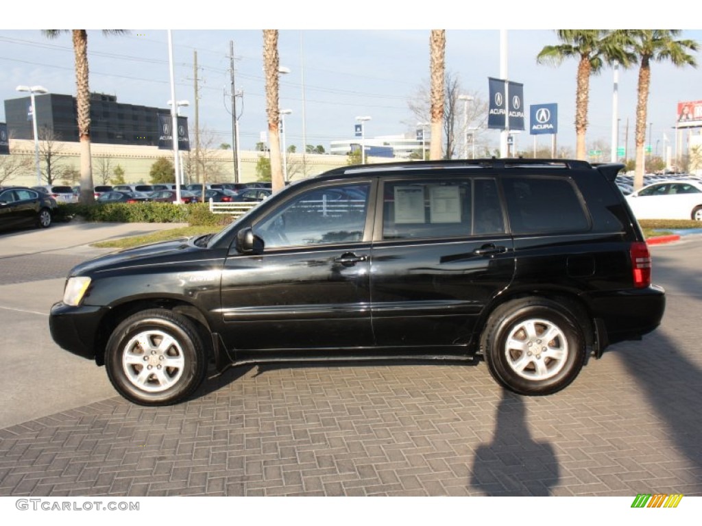 Black 2003 Toyota Highlander Limited Exterior Photo #77317425