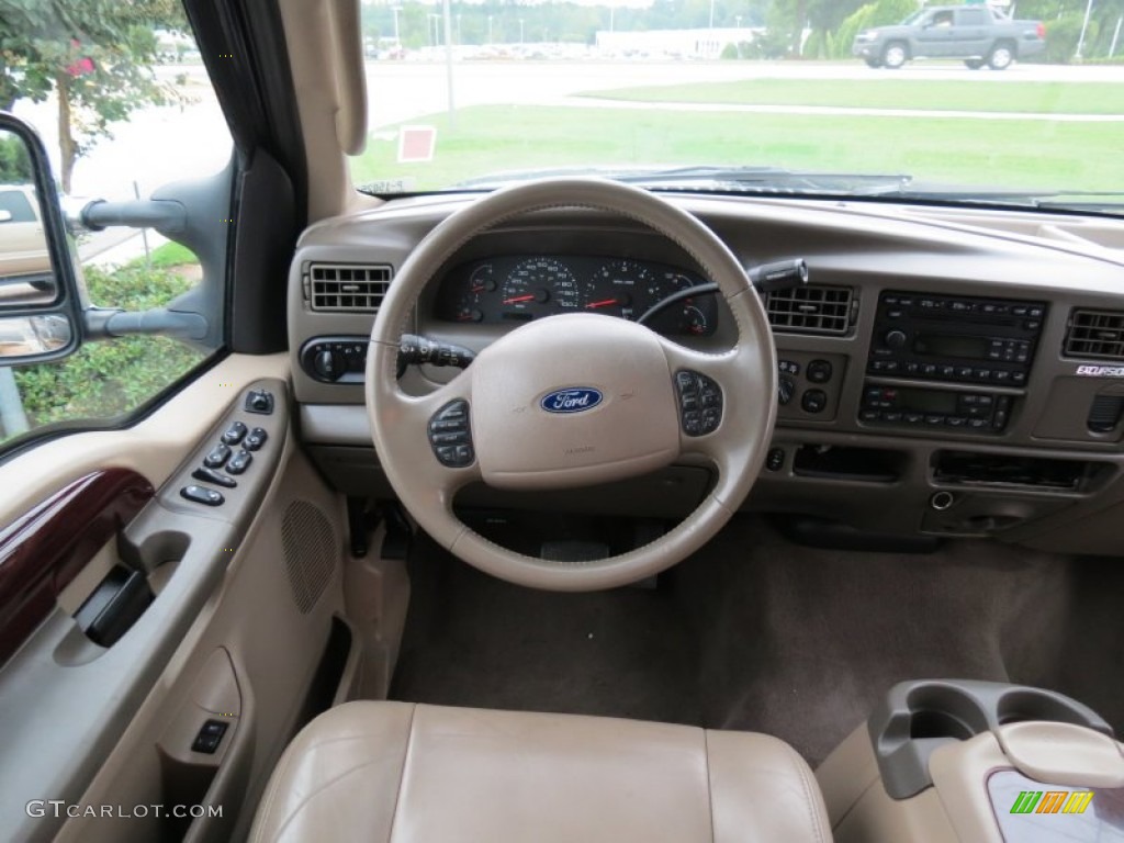 2003 Excursion XLT 4x4 - Aspen Green Metallic / Medium Parchment photo #12