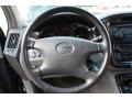 Charcoal 2003 Toyota Highlander Limited Steering Wheel