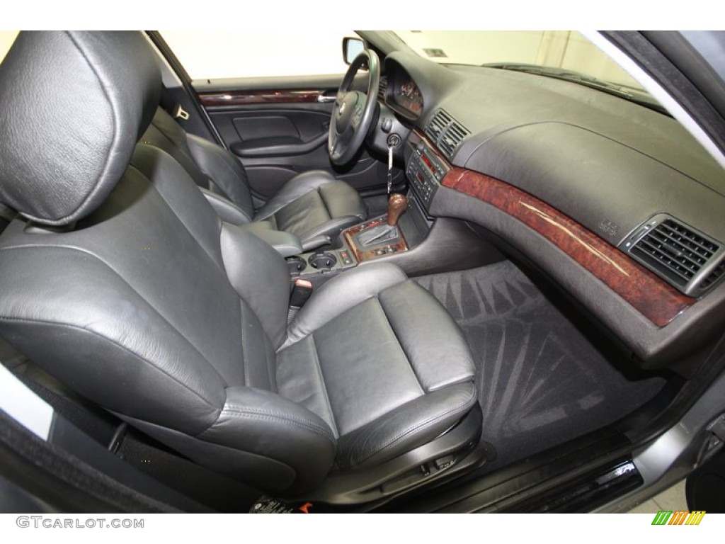 Black Interior 2004 BMW 3 Series 325i Sedan Photo #77318340