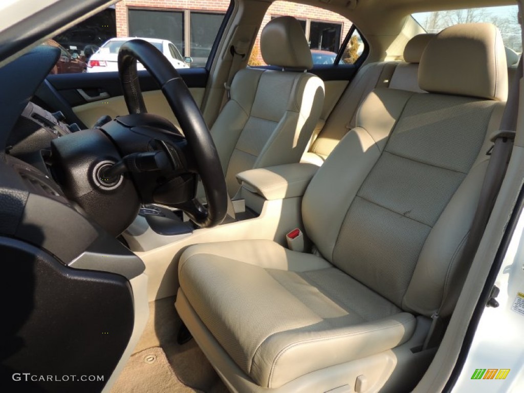 2010 TSX Sedan - Premium White Pearl / Parchment photo #11