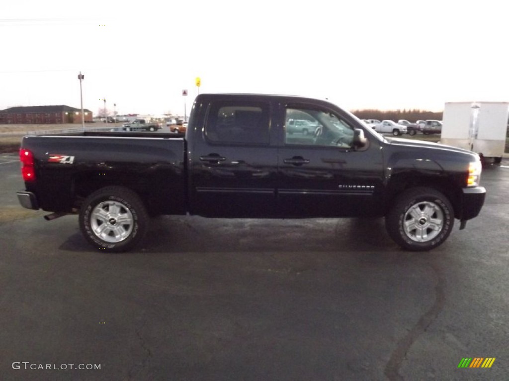 2009 Silverado 1500 LTZ Crew Cab 4x4 - Black / Light Cashmere photo #4