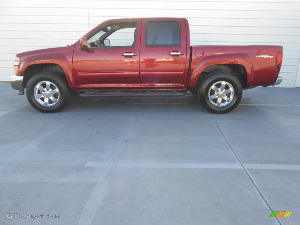 Merlot Jewel Metallic 2010 GMC Canyon SLE Crew Cab Exterior Photo #77320612