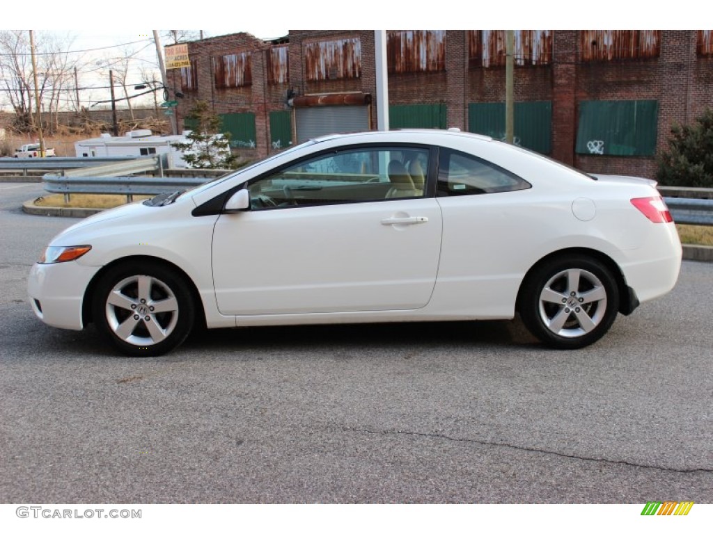 Taffeta White 2008 Honda Civic EX-L Coupe Exterior Photo #77320863