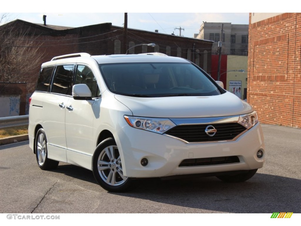 Pearl White 2012 Nissan Quest 3.5 SL Exterior Photo #77321364