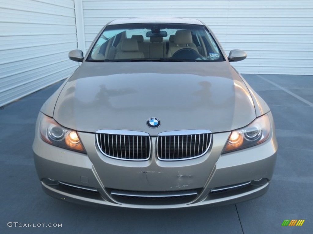 2008 3 Series 335i Sedan - Platinum Bronze Metallic / Beige photo #7