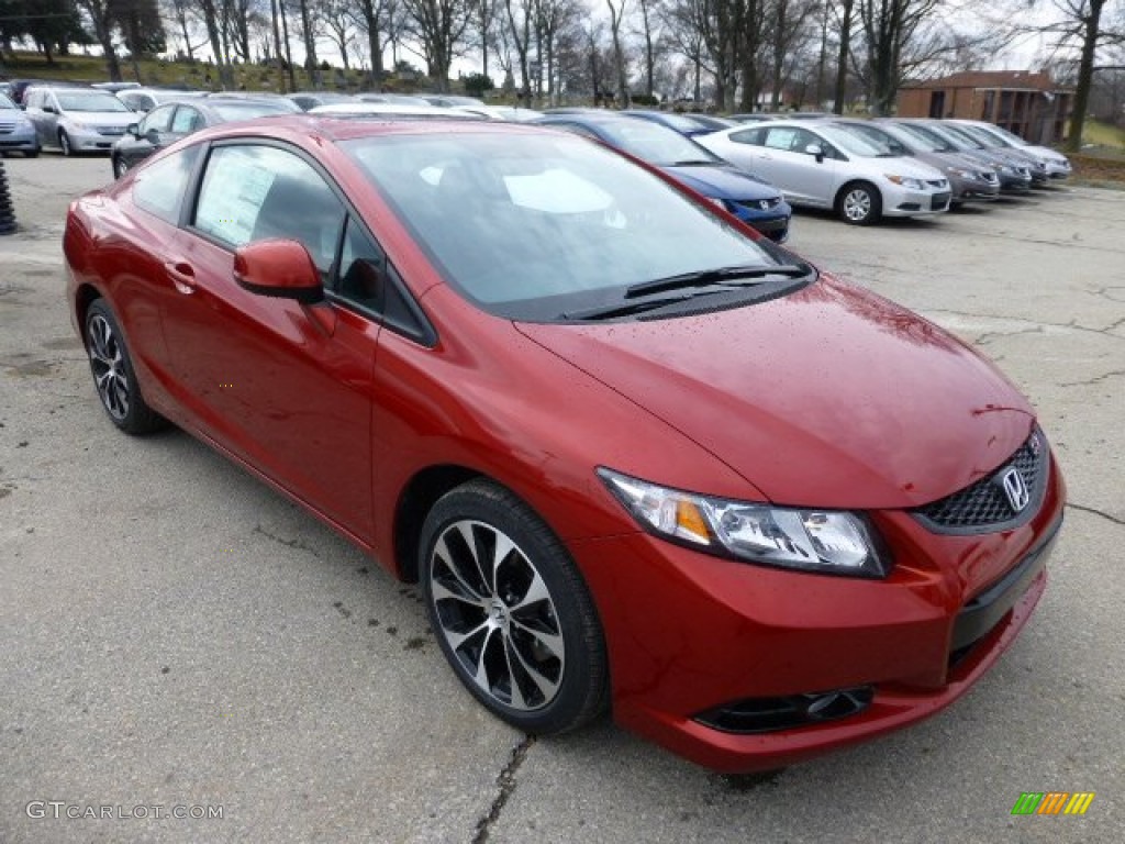Sunburst Orange Pearl 2013 Honda Civic Si Coupe Exterior Photo #77323107