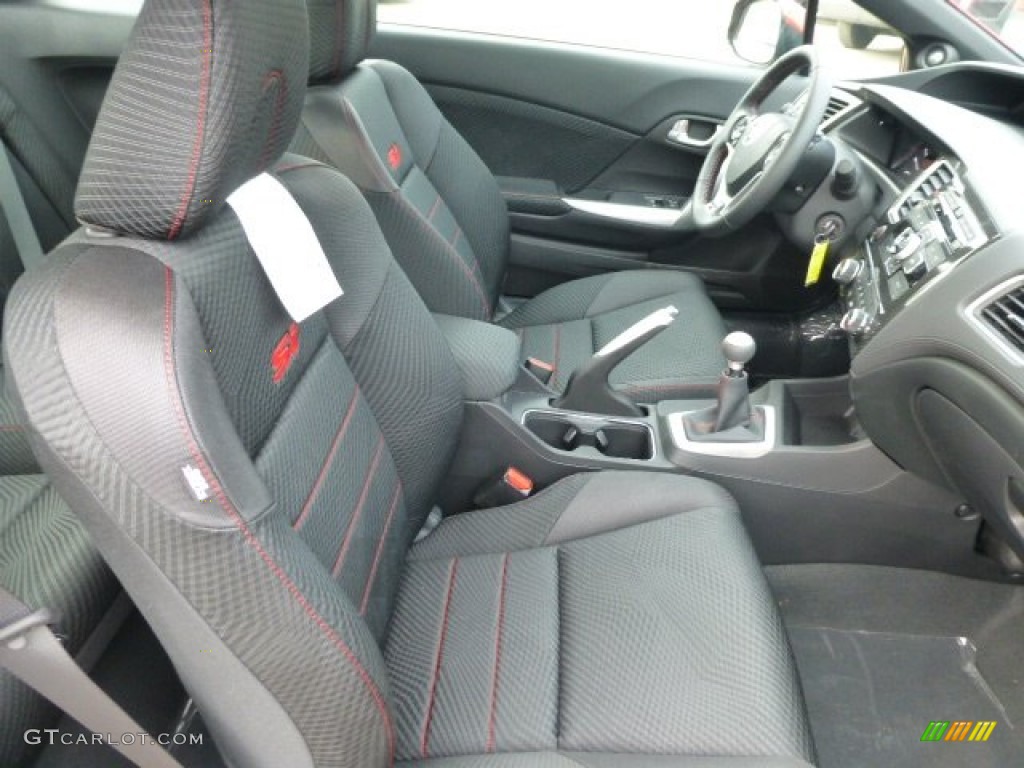 Black Interior 2013 Honda Civic Si Coupe Photo #77323167