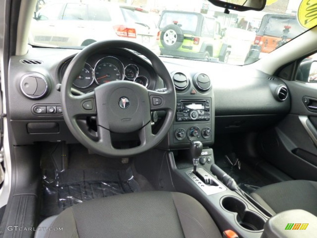 Ebony Interior 2005 Pontiac G6 GT Sedan Photo #77323176