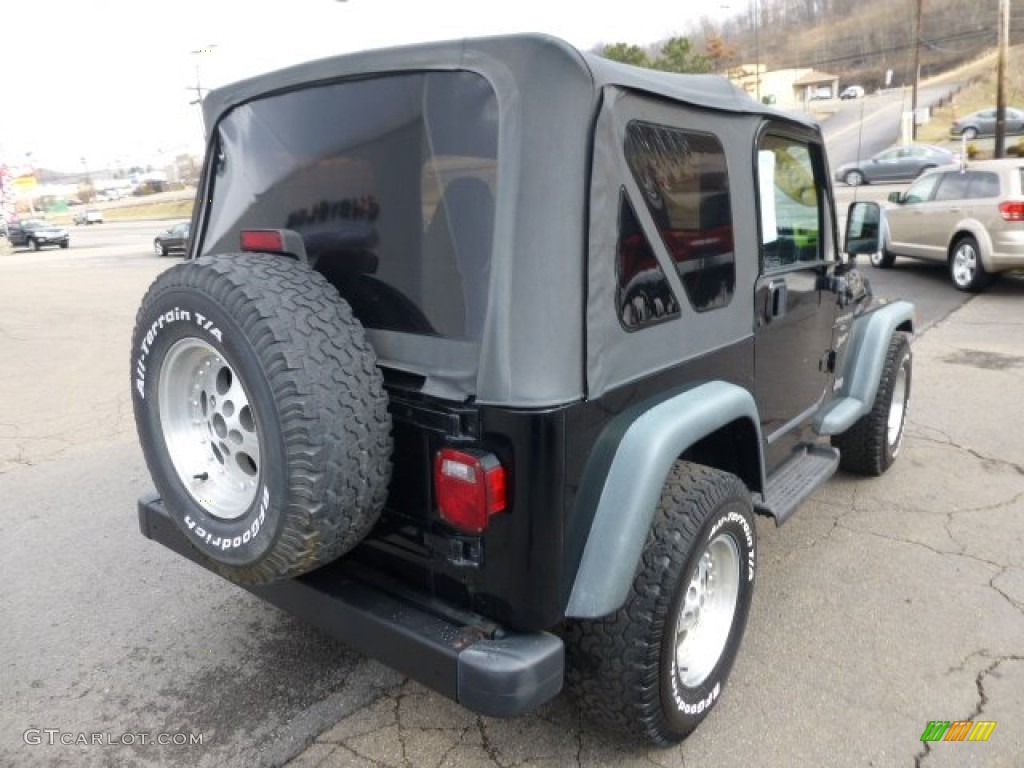 Black 1999 Jeep Wrangler Sport 4x4 Exterior Photo #77323302
