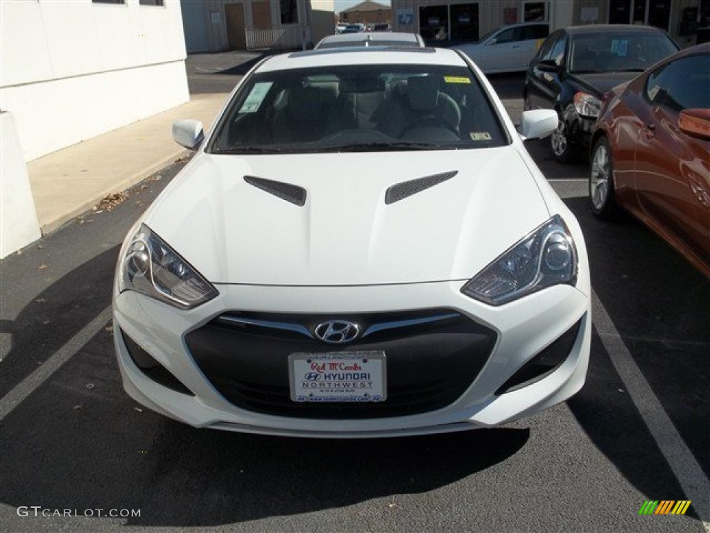 2013 Genesis Coupe 2.0T - White Satin Pearl / Black Cloth photo #1