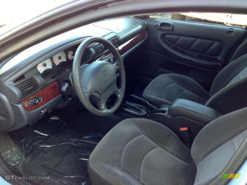 Dark Slate Gray Interior 2001 Dodge Stratus SE Sedan Photo #77324162