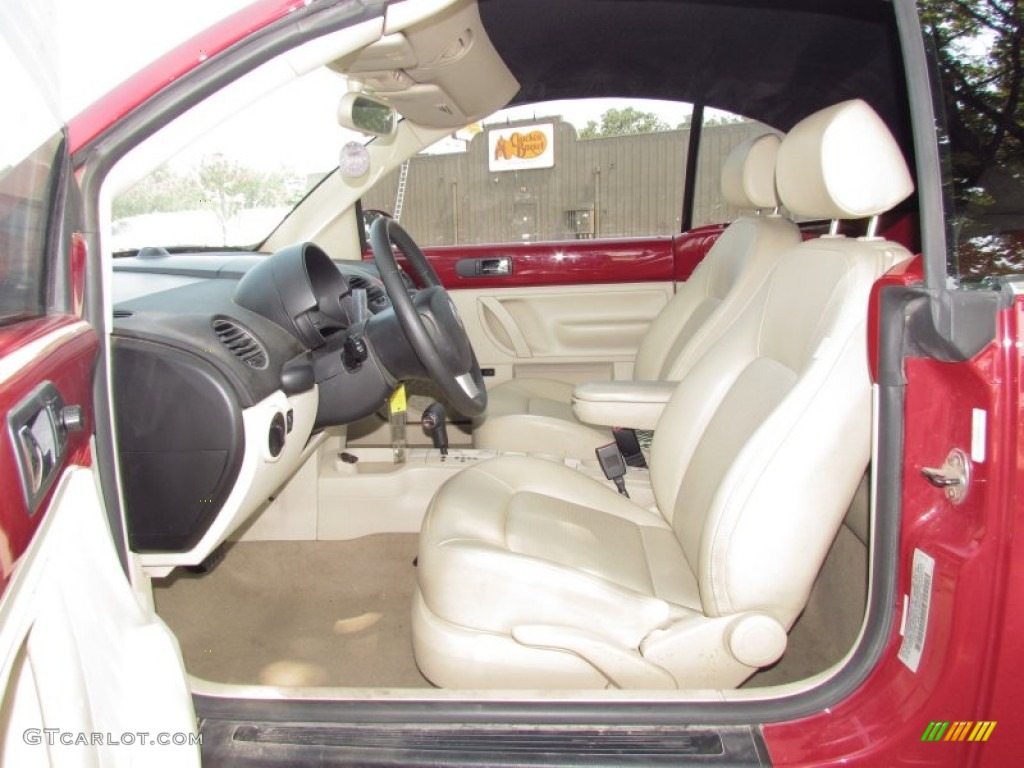 Cream Beige Interior 2008 Volkswagen New Beetle SE Convertible Photo #77324167