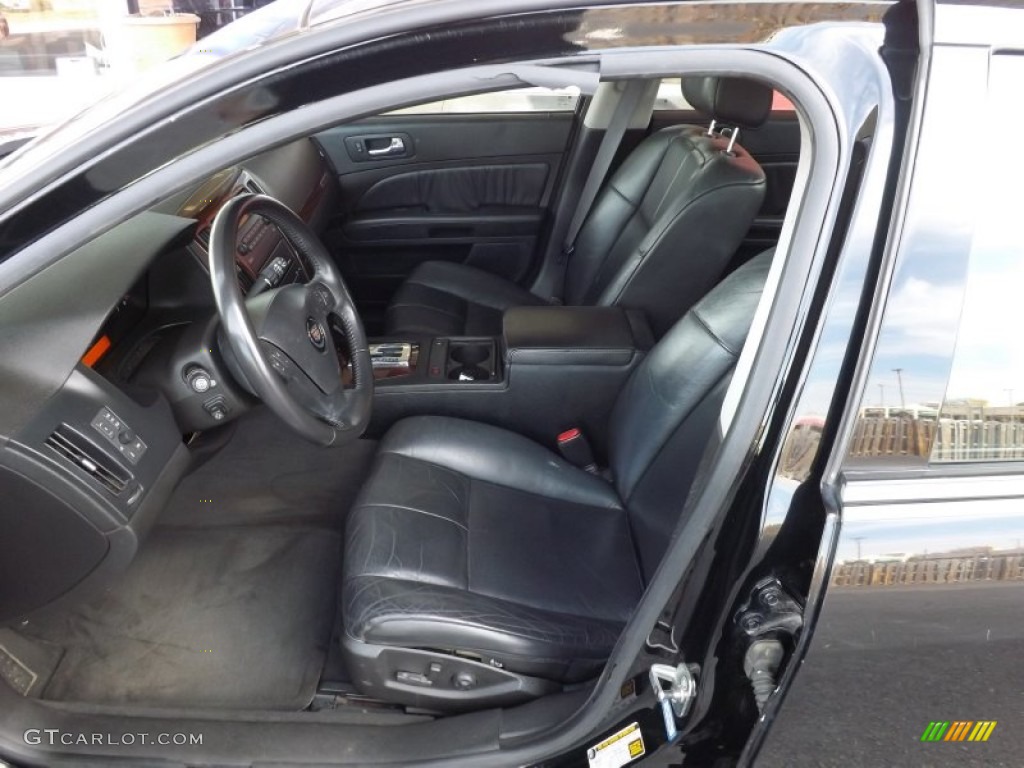 Ebony Interior 2005 Cadillac STS V6 Photo #77325120