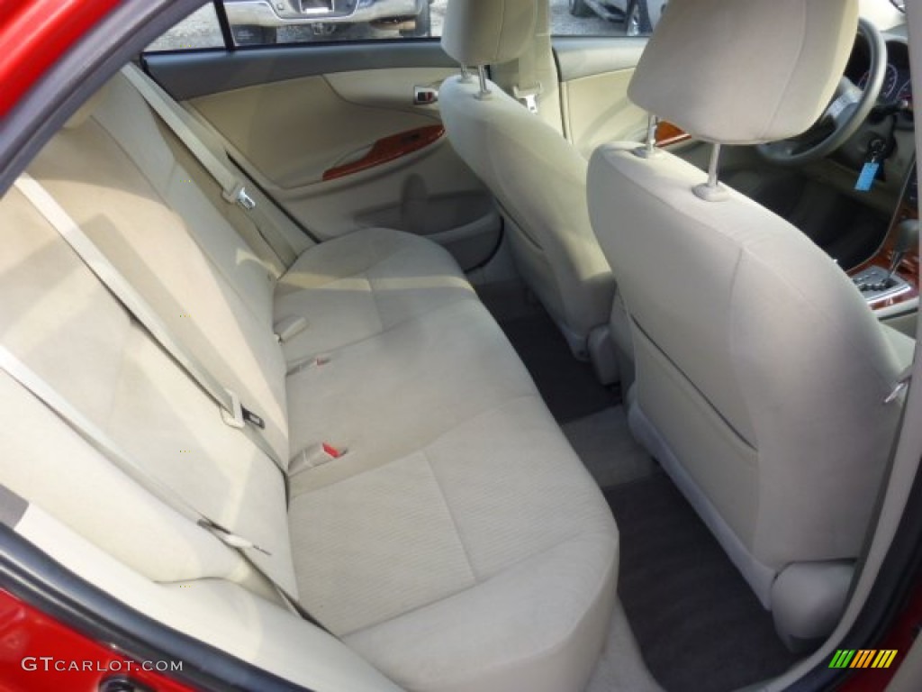 2010 Toyota Corolla XLE Rear Seat Photo #77326391