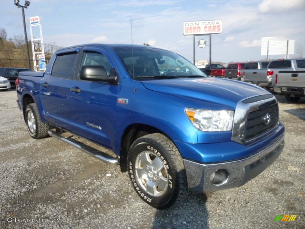 2007 Tundra SR5 CrewMax 4x4 - Blue Streak Metallic / Graphite Gray photo #1