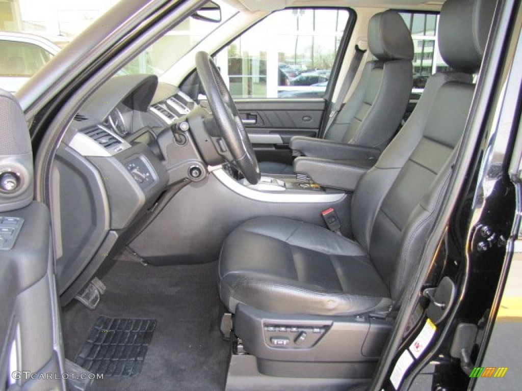 Ebony Black Interior 2008 Land Rover Range Rover Sport HSE Photo #77327415