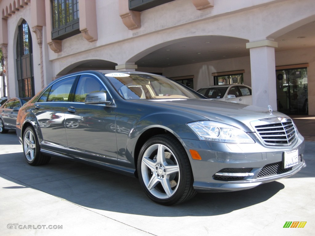 Flint Grey Metallic 2010 Mercedes-Benz S 550 Sedan Exterior Photo #77327421